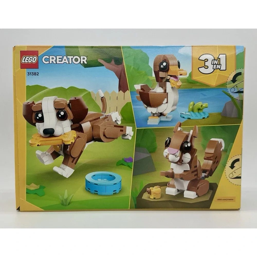 LEGO Creator 3-in-1 Playful Puppy Dog 31382 Factory Sealed New 336 PCS Ages 8+